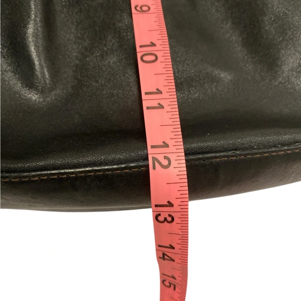 Ferre Milano 100% Genuine Black Cow Leather Hobo Bag - Like New Condition